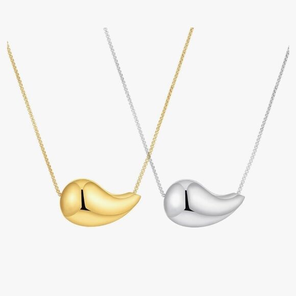 Teardrop Water drop Necklace. J1 - Picture 1 of 3